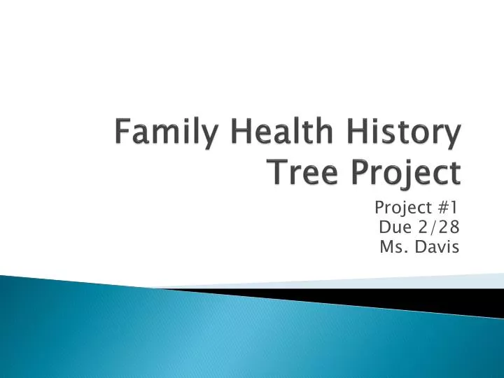 family health history tree project