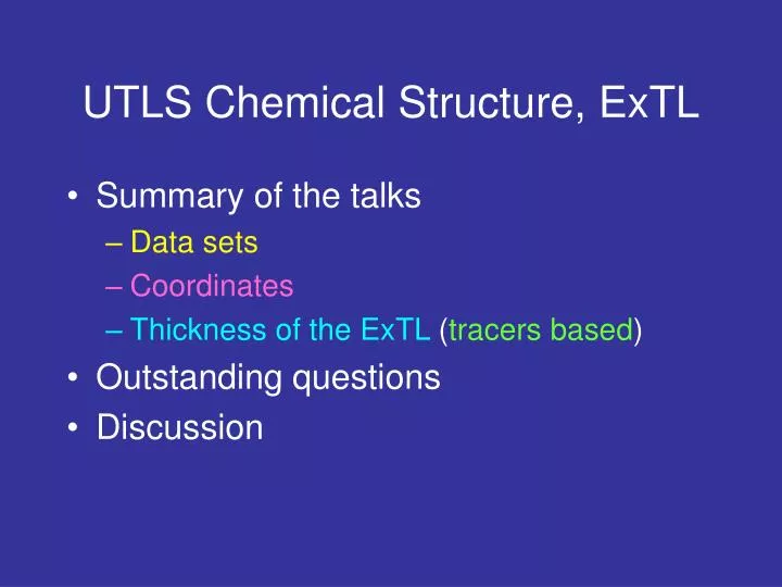 utls chemical structure extl