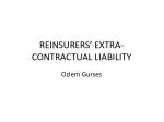 REINSURERS’ EXTRA-CONTRACTUAL LIABILITY - slide 1