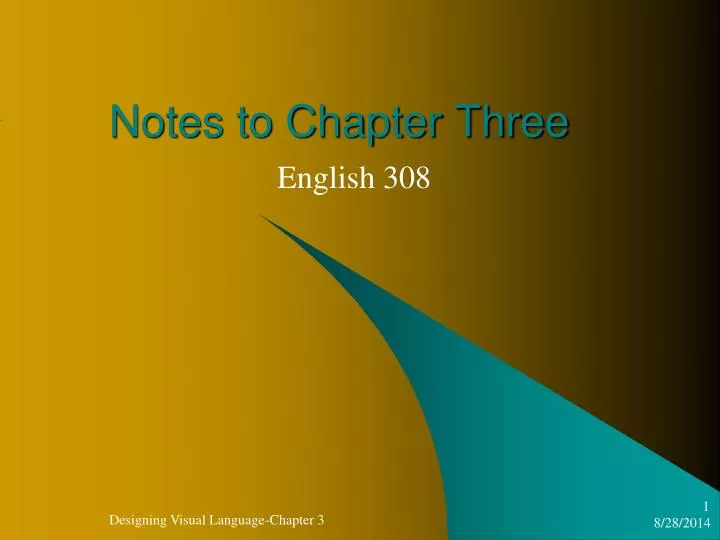notes to chapter three
