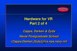 Hardware for VR Part 2 of 4