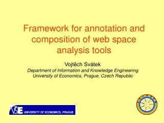 Framework for annotation and composition of web space analysis tools