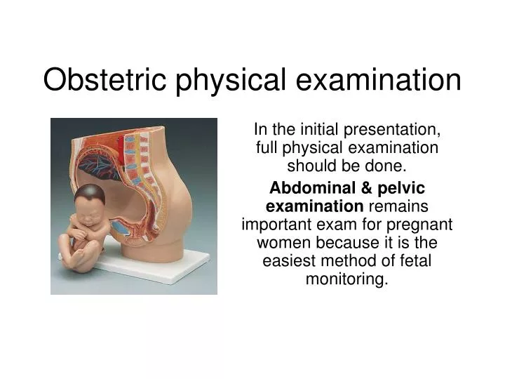 obstetric physical examination