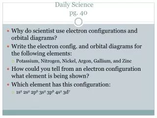 Daily Science	 pg. 40
