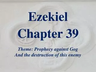 Ezekiel Chapter 39