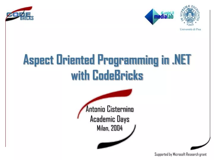 aspect oriented programming in net with codebricks
