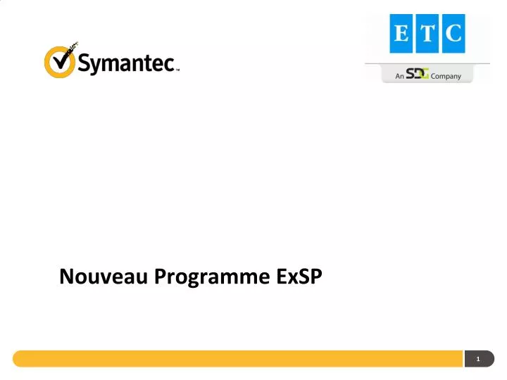 nouveau programme exsp