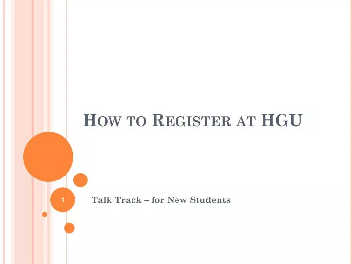 how to register at hgu