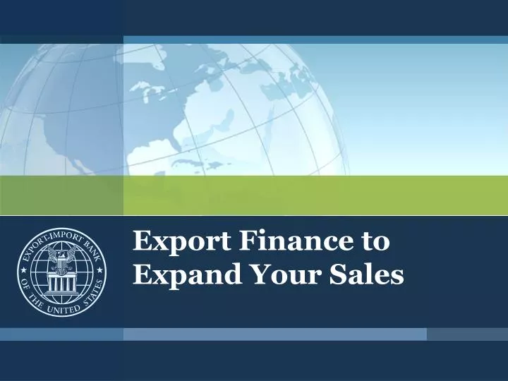 export finance to expand your sales