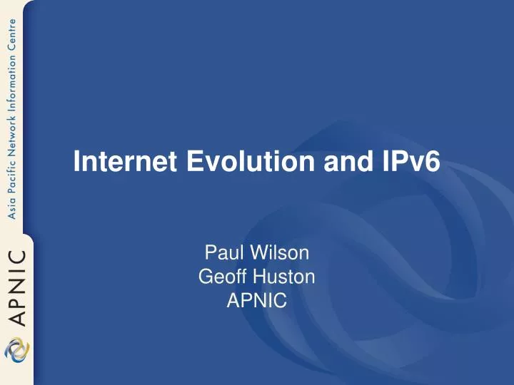 internet evolution and ipv6