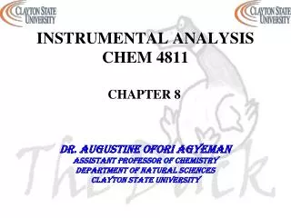 INSTRUMENTAL ANALYSIS CHEM 4811