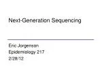Next-Generation Sequencing - slide 1