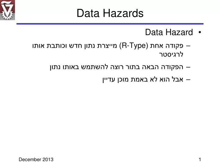 data hazards
