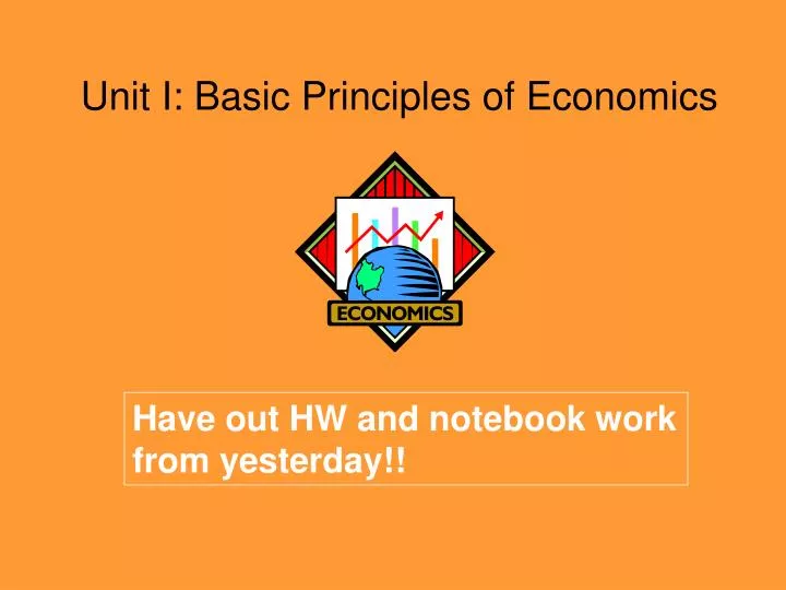 unit i basic principles of economics