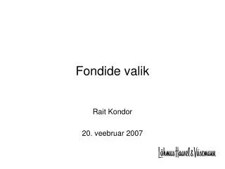 fondide valik