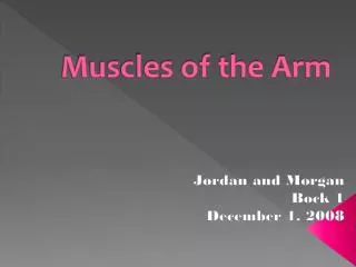 Muscles of the Arm