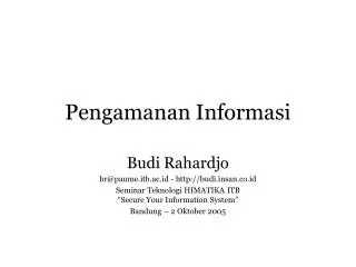 pengamanan informasi