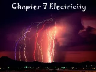 Chapter 7 Electricity