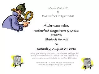 Movie Outside at Rutherford Sayre Park