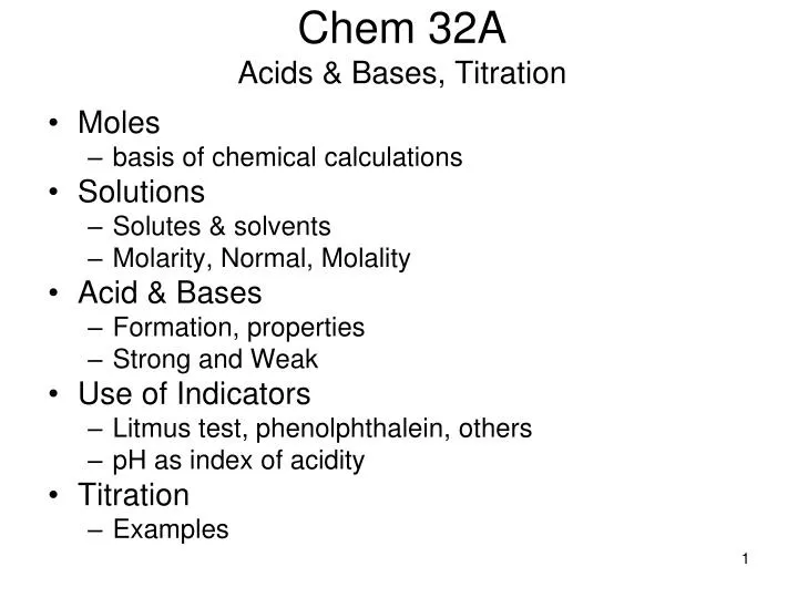 chem 32a acids bases titration