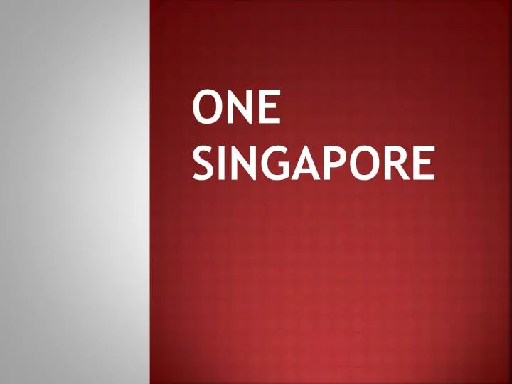 one singapore