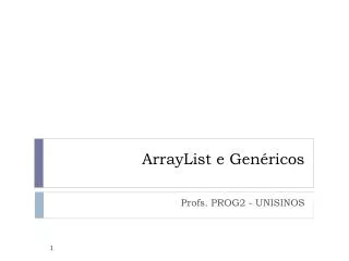 arraylist e gen ricos
