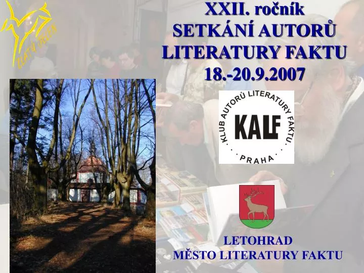 xxii ro n k setk n autor literatury faktu 18 20 9 2007