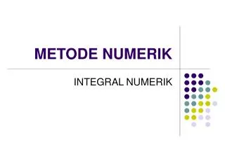 metode numerik