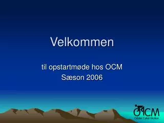 velkommen