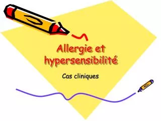 allergie et hypersensibilit