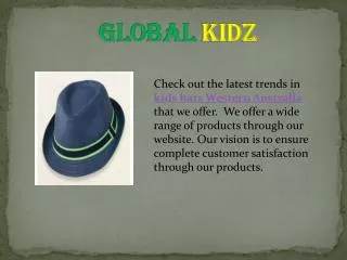 Kids hats western Australia
