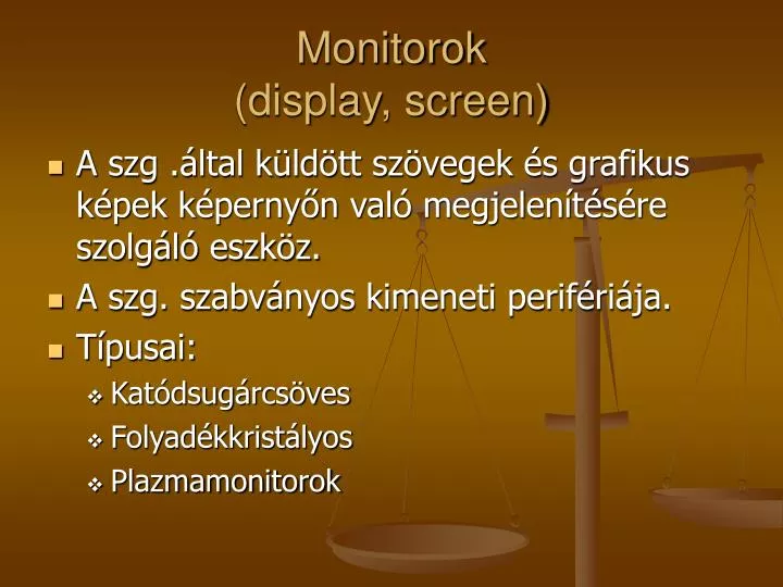 monitorok display screen