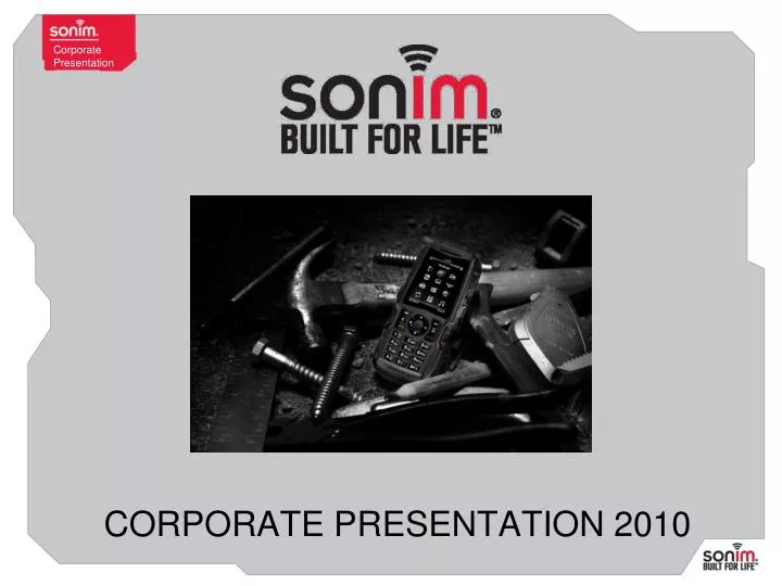corporate presentation 2010