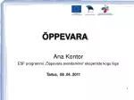ÕPPEVARA - slide 1