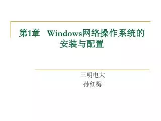 1 windows