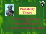 Probability Theory - slide 1