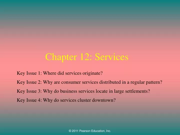 chapter 12 services
