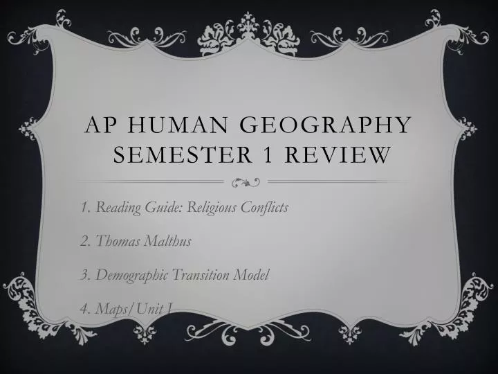 ap human geography semester 1 review