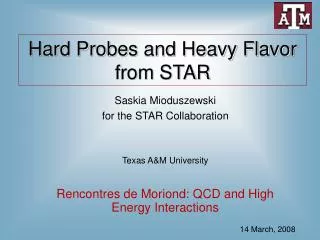 Hard Probes and Heavy Flavor from STAR