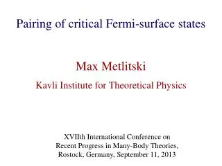 Pairing of critical Fermi-surface states