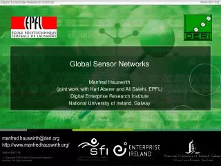 Global Sensor Networks