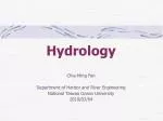 Hydrology - slide 1
