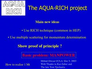 the aqua rich project