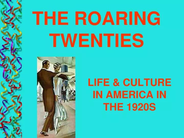 life culture in america in the 1920s
