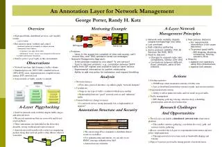 An Annotation Layer for Network Management