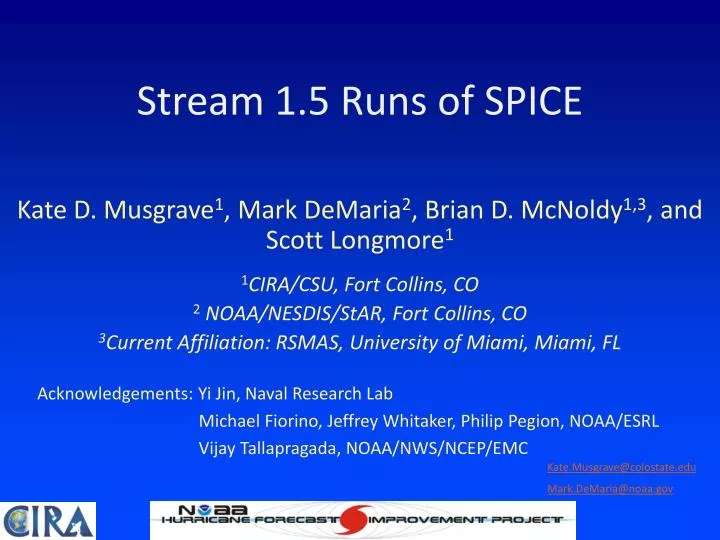 stream 1 5 runs of spice