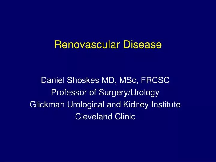 renovascular disease