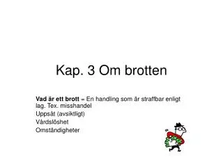 kap 3 om brotten