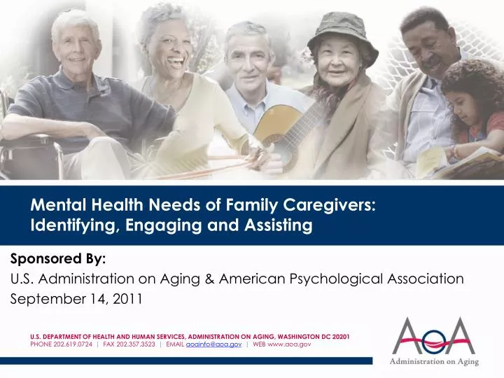 mental health needs of family caregivers identifying engaging and assisting