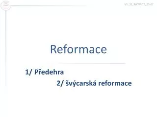 reformace